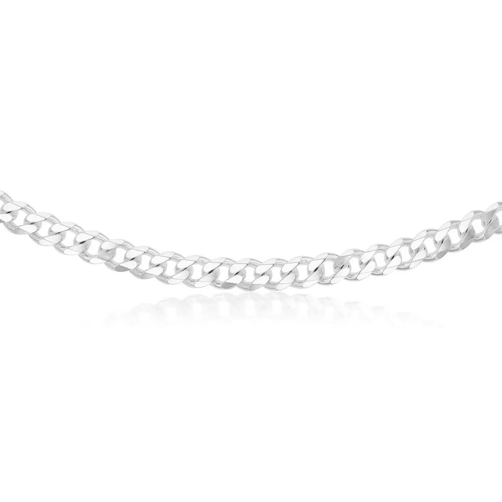 Sterling Silver Curb 300 Gauge 60cm Chain