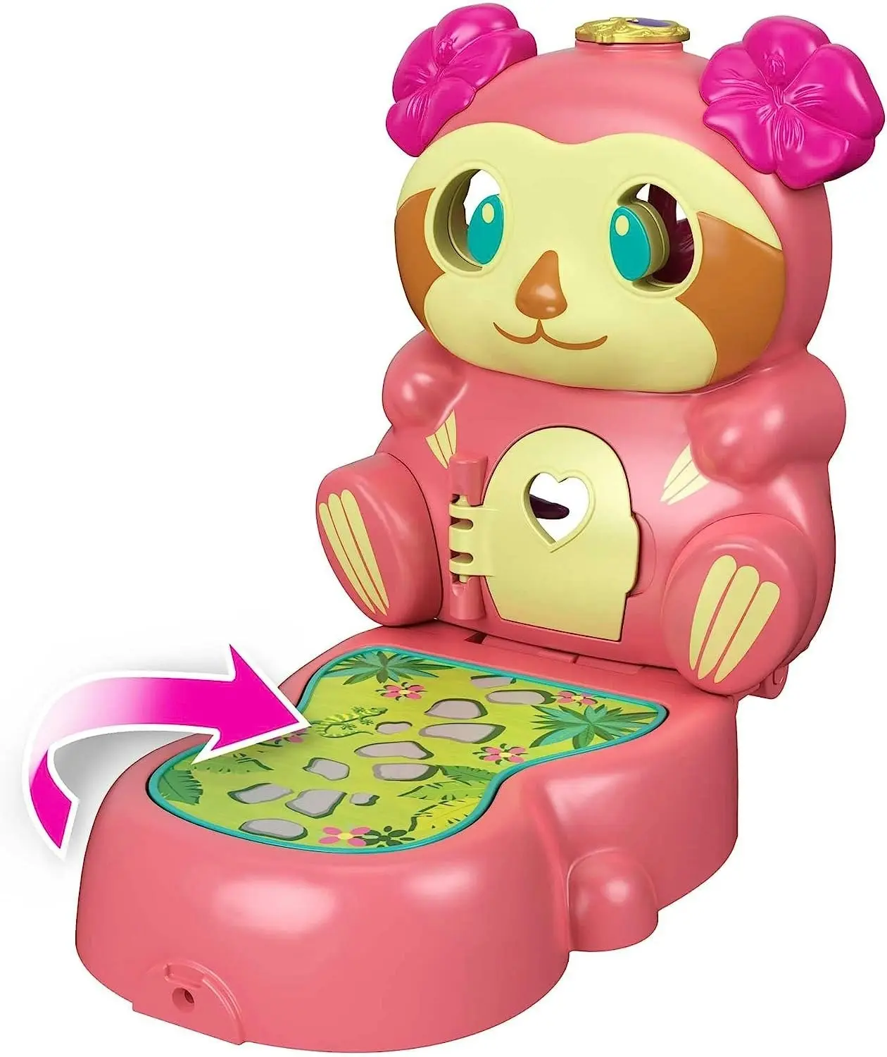 Polly Pocket Flip & Find Sloth Compact