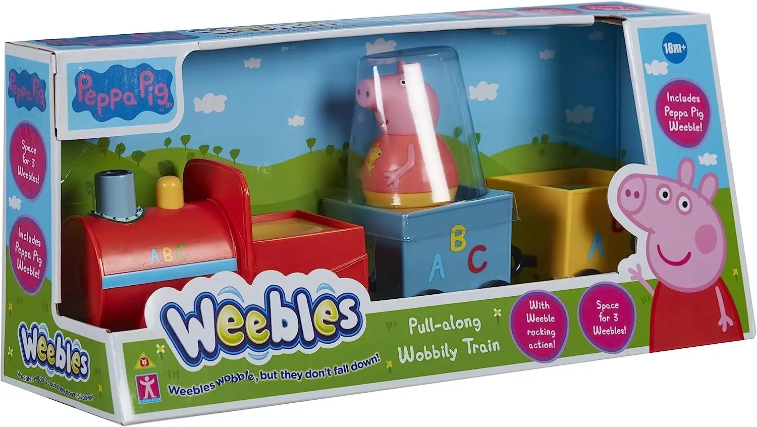 Peppa Pig Weebles Pull Along Wobbily Train