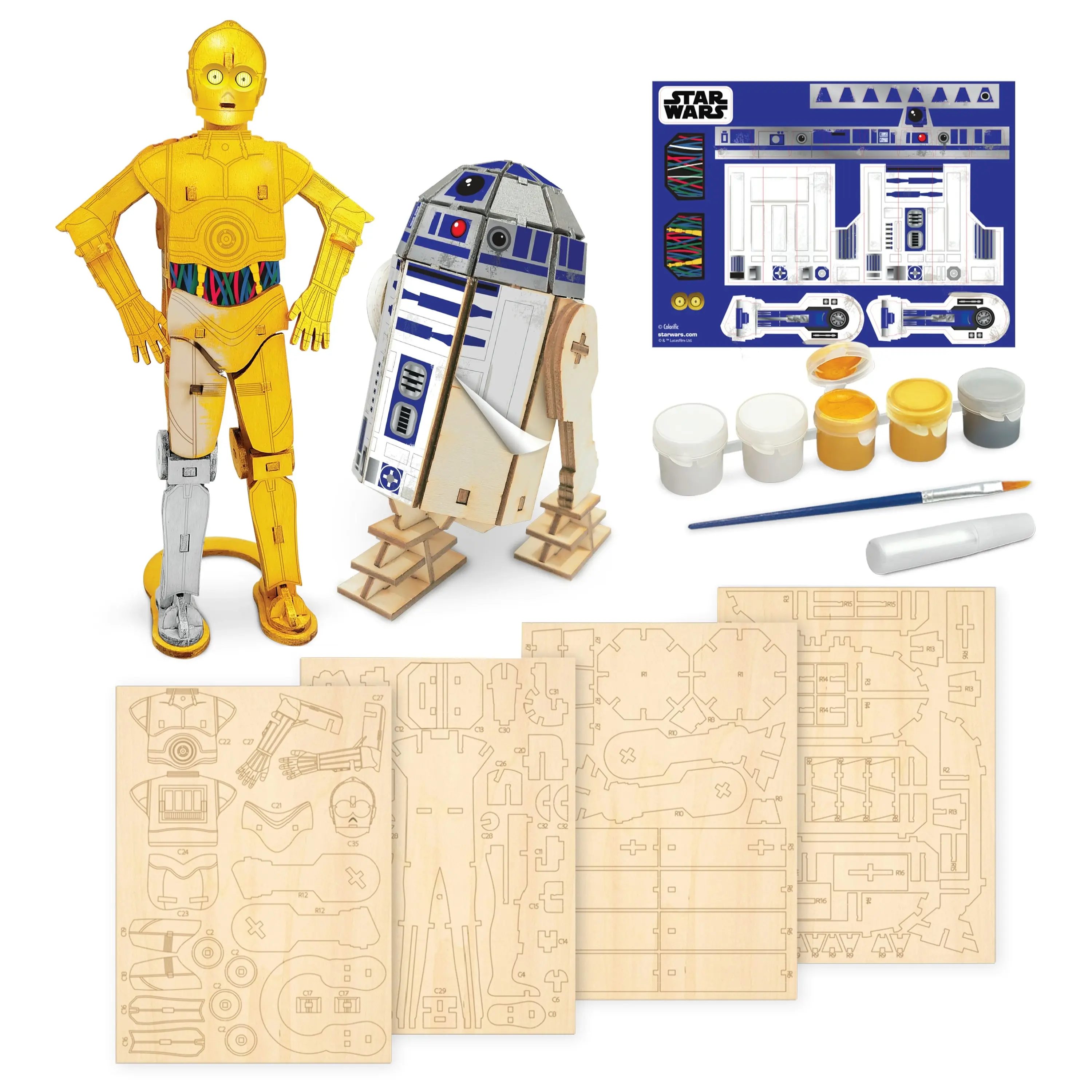 Wood Workx Star Wars Twin Pack - RDD2/ C3PO