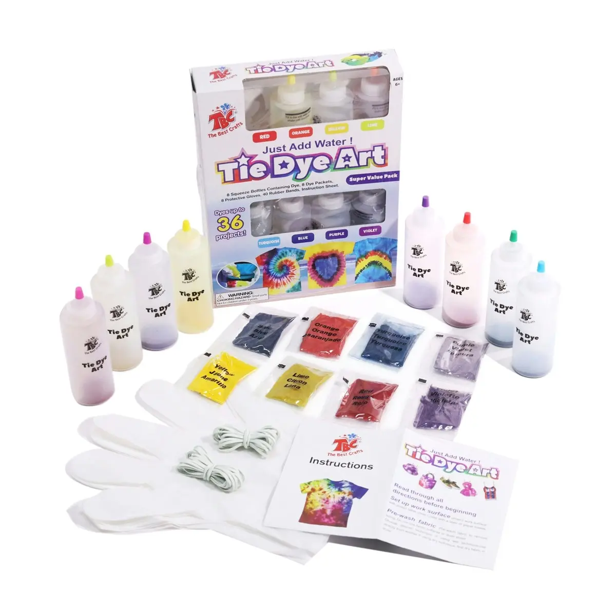 Tie Dye Kit 8-pack