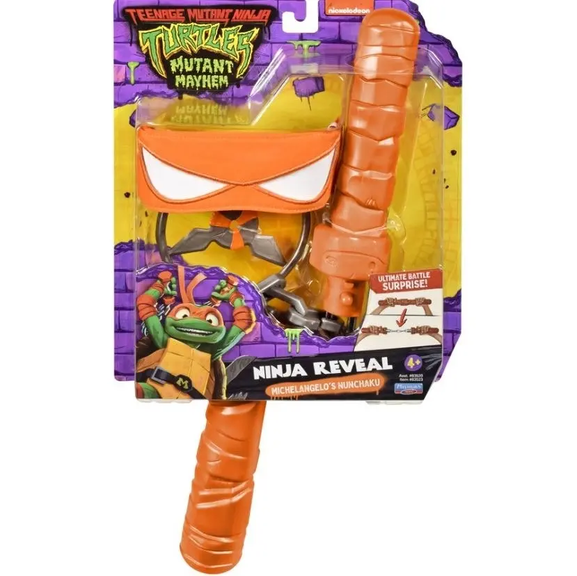 Teenage Mutant Ninja Turtles Mutant Mayhem Movie  - Mikey Transforming Nunchuk