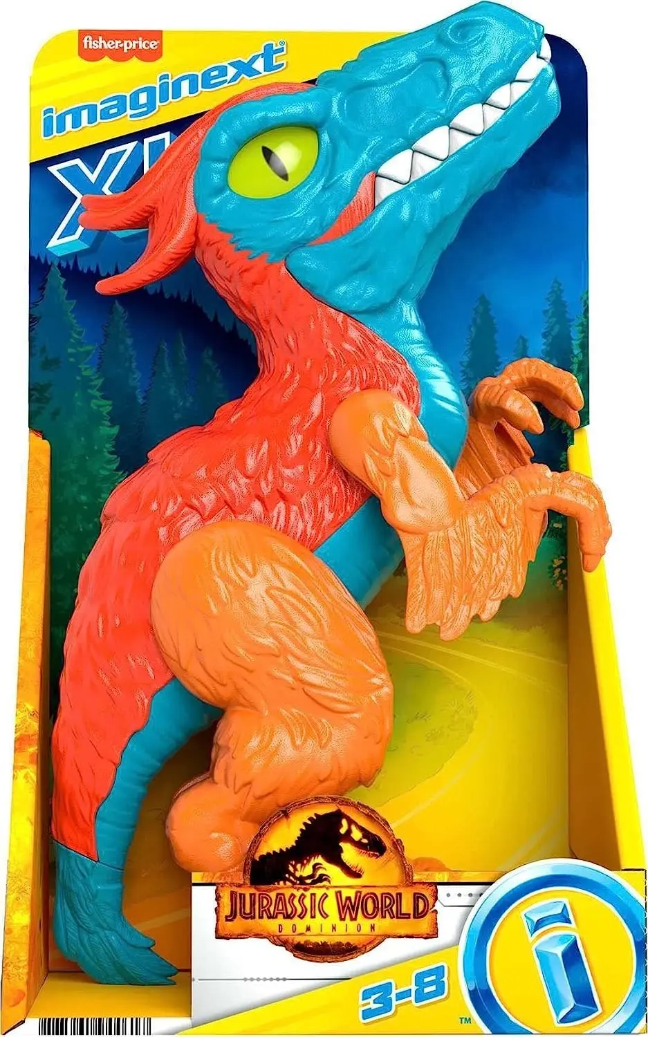 Imaginext Jurassic World Dominion Pyroraptor XL Poseable Dinosaur