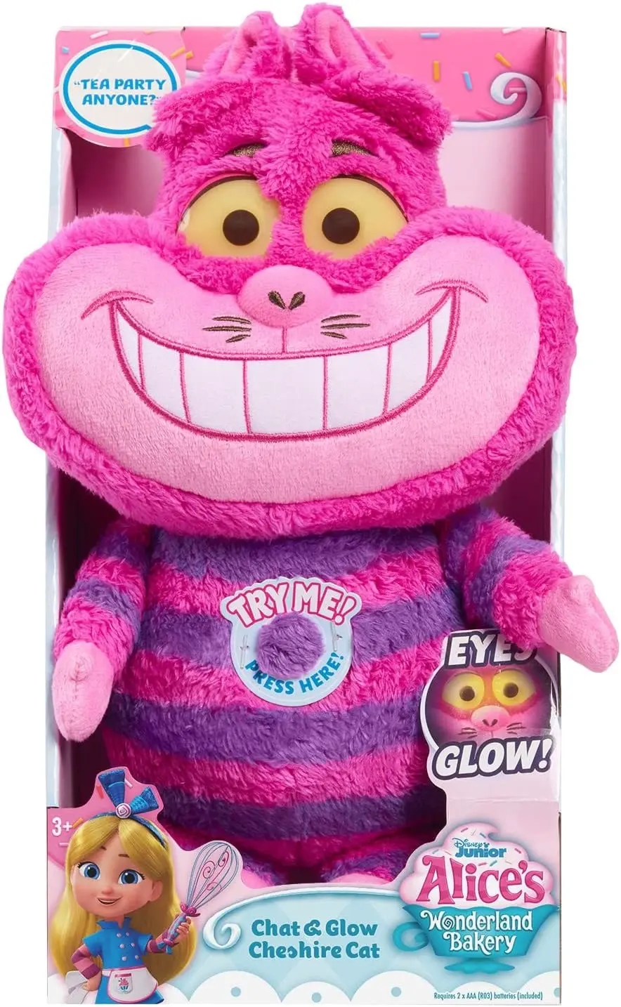 Disney Junior Alice's Wonderland Bakery Chat & Glow Cheshire Cat