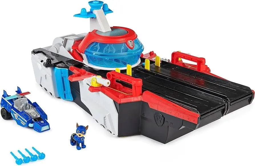 PAW Patrol The Mighty Movie Aircraft Carrier HQ