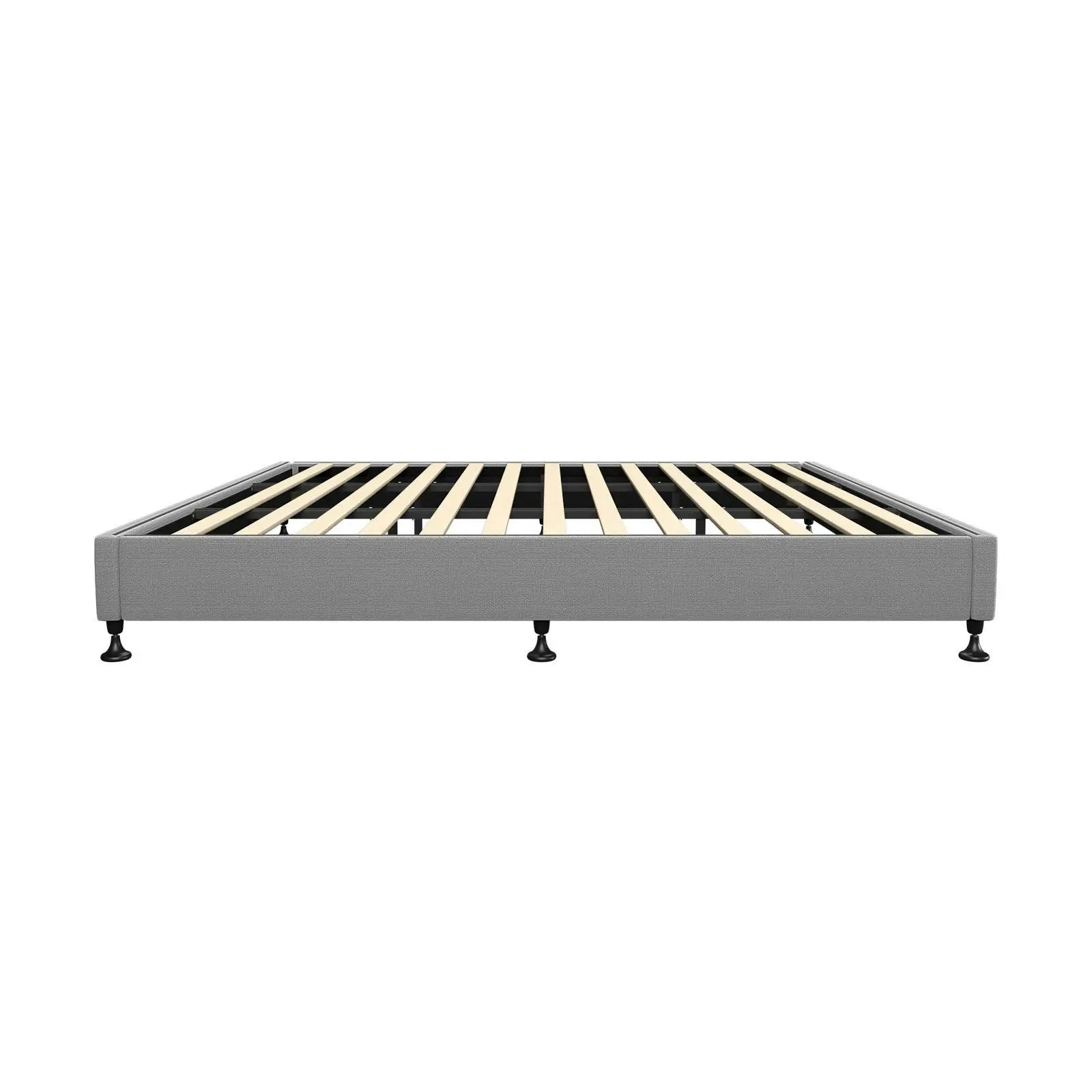 Oikiture Bed Frame King Size Bed Base Platform Grey