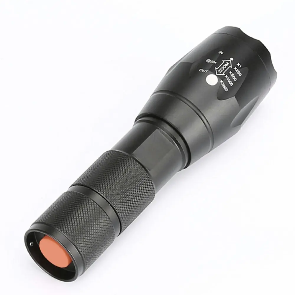 Zoom LED Torch with Five Modes-Black