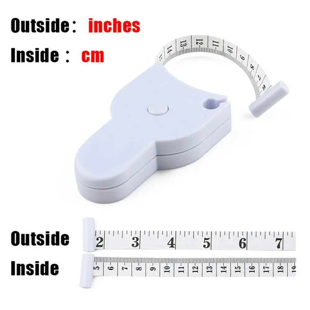 2 Pack Self-tightening Body Measuring Tape Ruler Measure Rulers