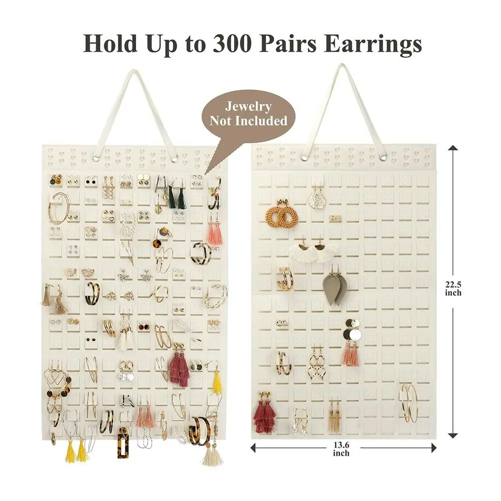 Earring Display Hanging Organizer Earring Holder For Wall Holds Up To 300 Pairs