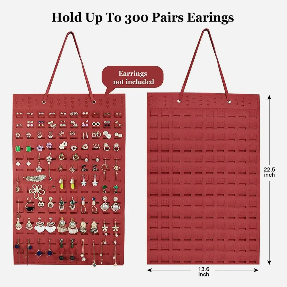 Earring Display Hanging Organizer Earring Holder For Wall Holds Up To 300 Pairs