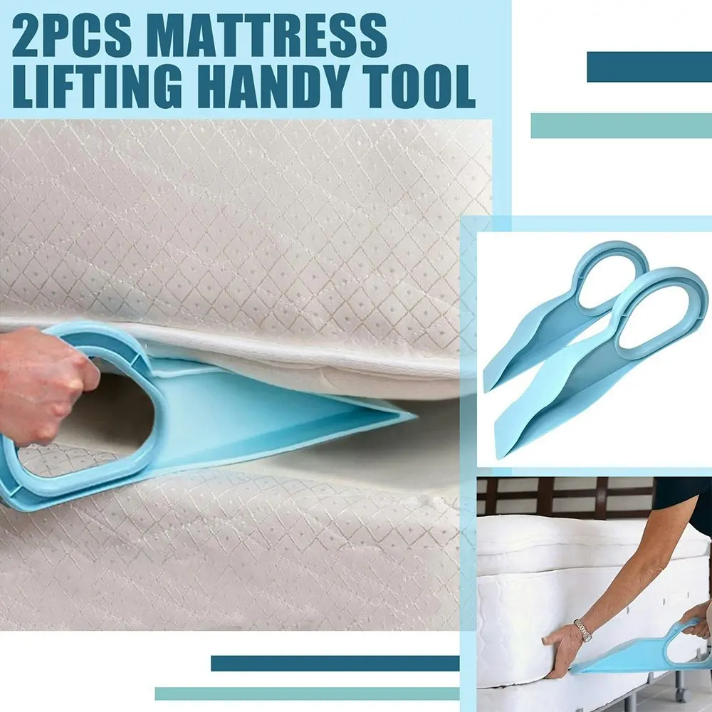 Mattress Lifter, 2 Pack Mattress Lifter, Ergonomic Mattress Wedge Elevator