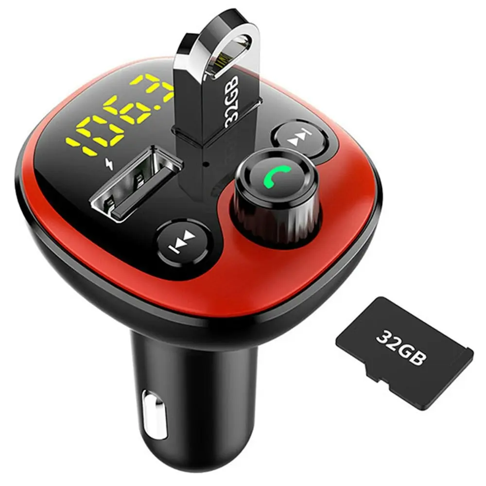 Bluetooth 5.0 Car Kit Handsfree FM Transmitter