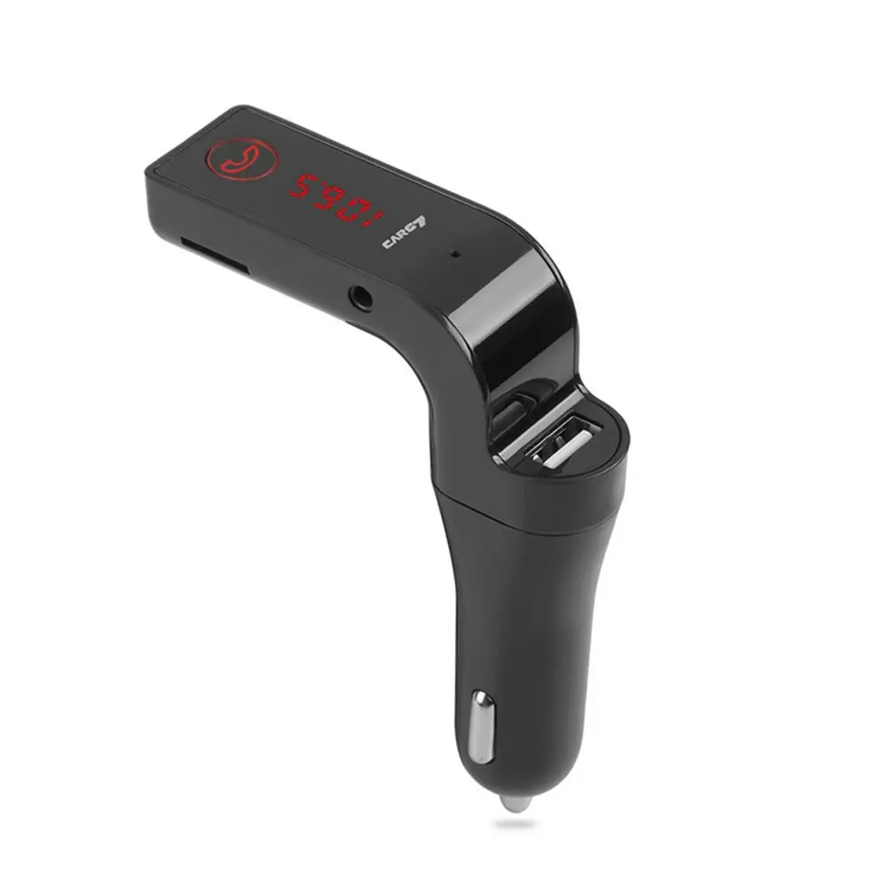 Hands-free Bluetooth FM Transmitter Car Kit-Black