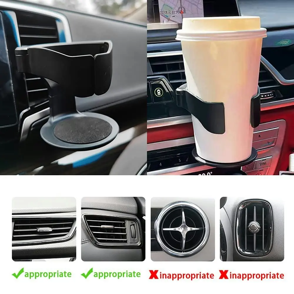 2 Pcs Car Cup Holder Car Air Vent Cup Bottle Mount Car Air Vent Drink Holder