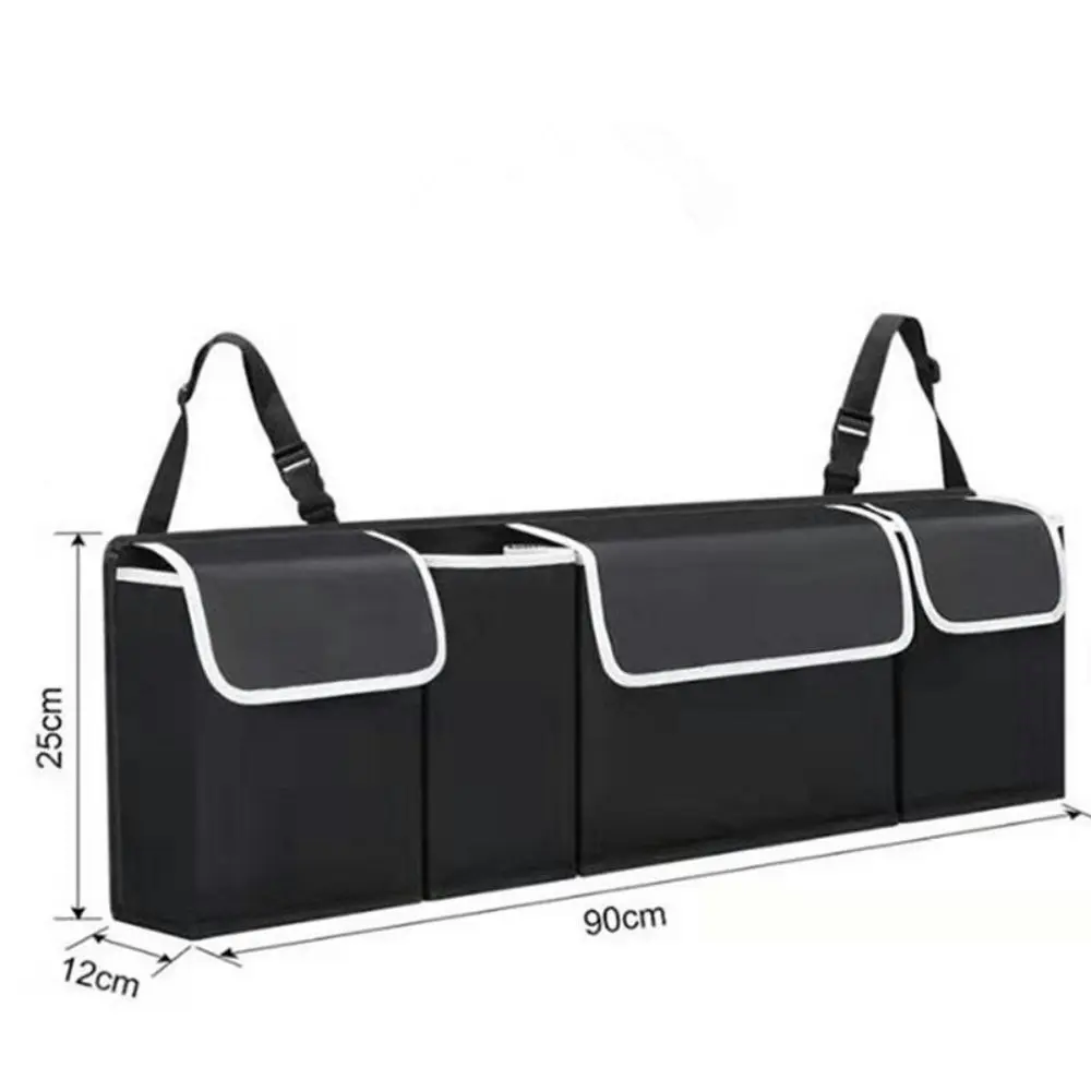 Adjustable Car Trunk Organizer Backseat Bag Capacity Car Seat Back Organizers