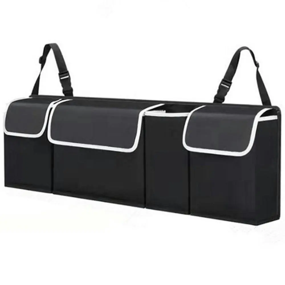 Adjustable Car Trunk Organizer Backseat Bag Capacity Car Seat Back Organizers