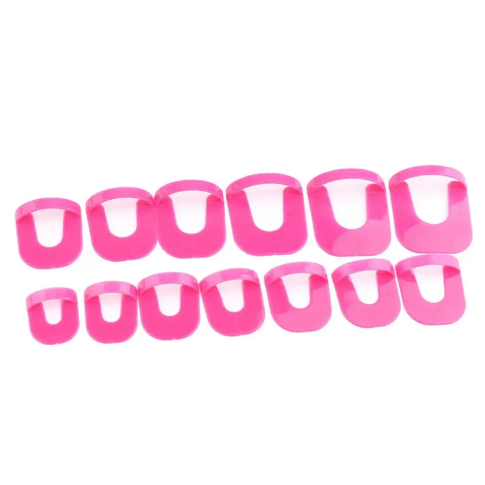 26Pcs 10 Sizes Reusable Nail Polish Stencil Spill Proof Manicure Protector Tools