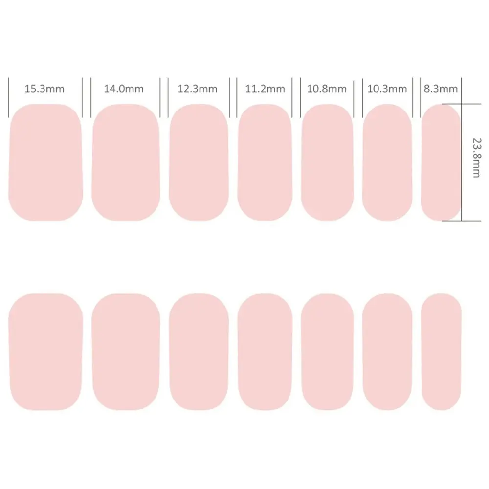 5Pcs 3D Colored Diamond Nail Stickers Waterproof Self-Adhesive Nail Cover