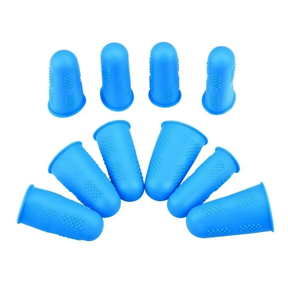 12 Pieces Silicone Hot Glue Gun Finger Caps Finger Guard Protectors