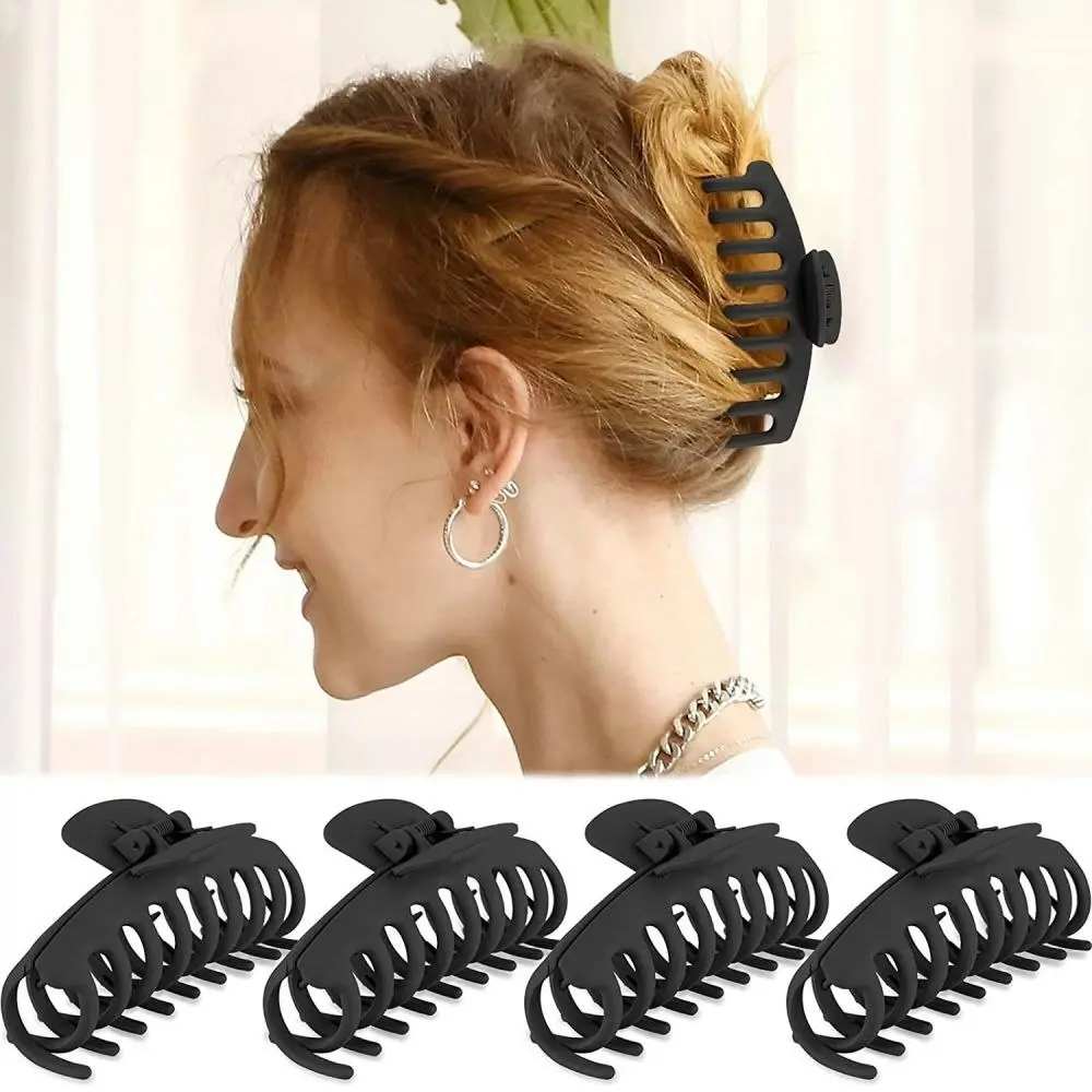 4 Pcs Big Hair Claw Clips For Women Large Claw Clip For Thin Thick Curly Hair