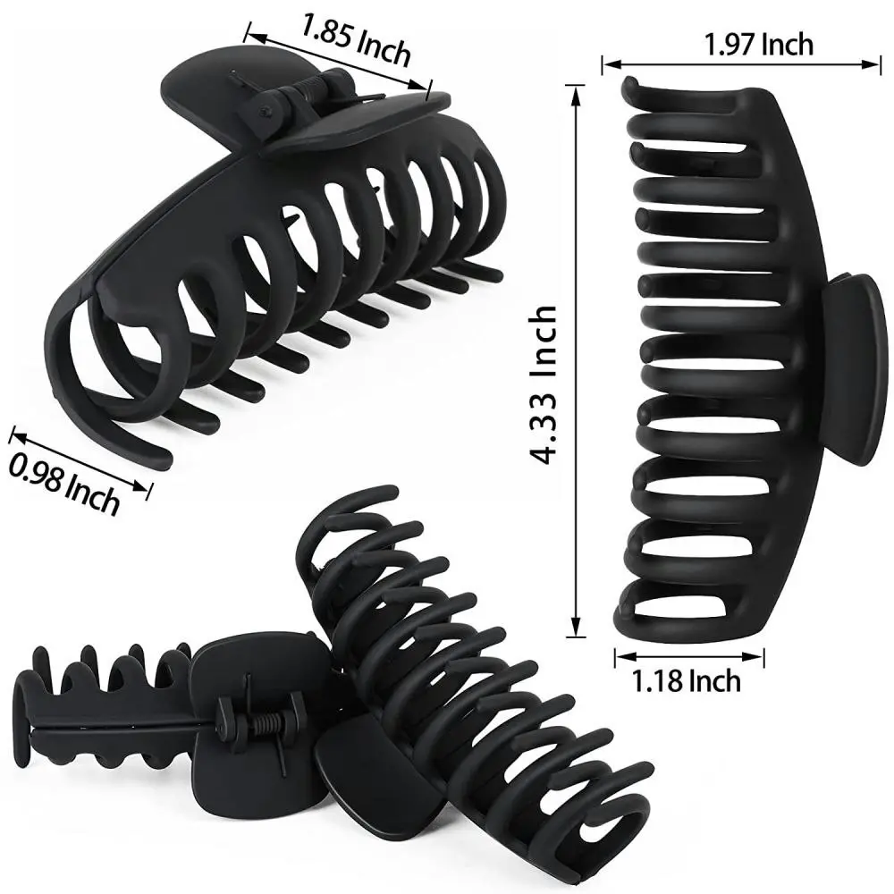 4 Pcs Big Hair Claw Clips For Women Large Claw Clip For Thin Thick Curly Hair