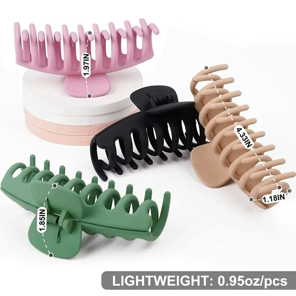 4 Pcs Big Hair Claw Clips For Women Large Claw Clip For Thin Thick Curly Hair