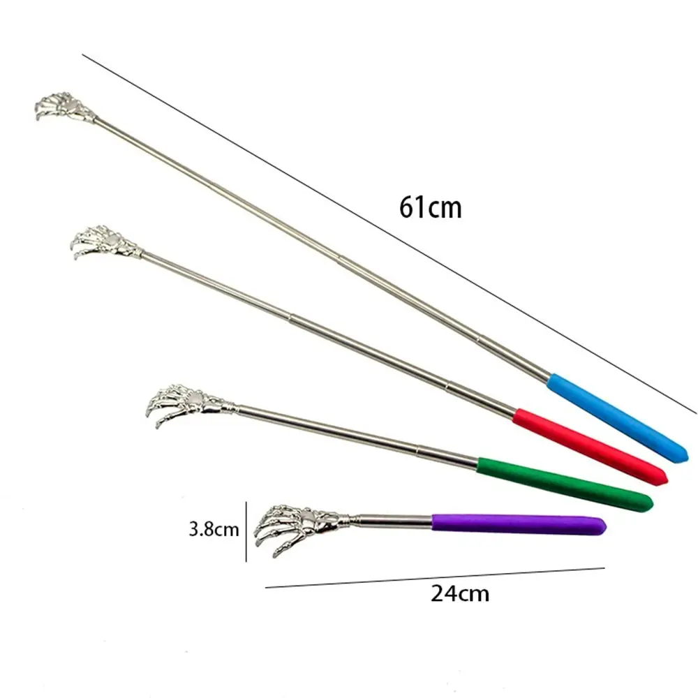 4 Pack Extendable Back Scratcher Stainless Steel Telescoping Back Scratcher