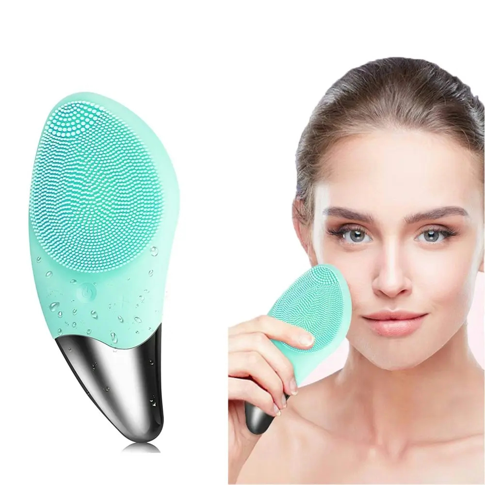 Sonic Facial Cleansing Brush Electric Silicone Face Brush Massager Face Scrubber