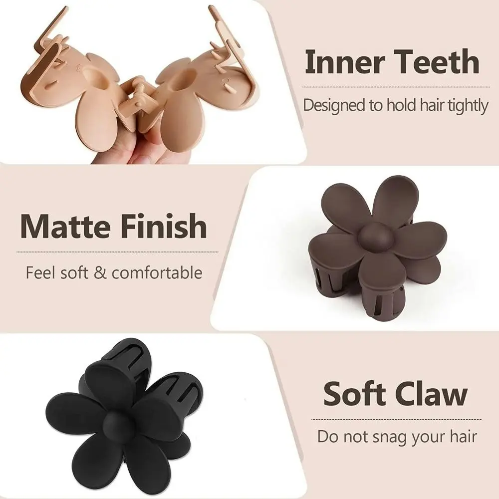 8 Pcs Big Hair Claw Clips For Women Large Claw Clip For Thin Thick Curly Hair