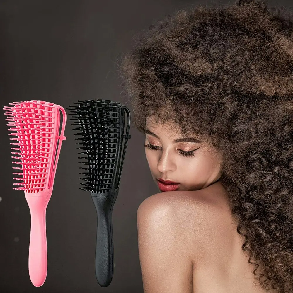 2Pcs Eight Claws Combed Women¡¯s Hairdressing Big Bending Comb Detangling Brush