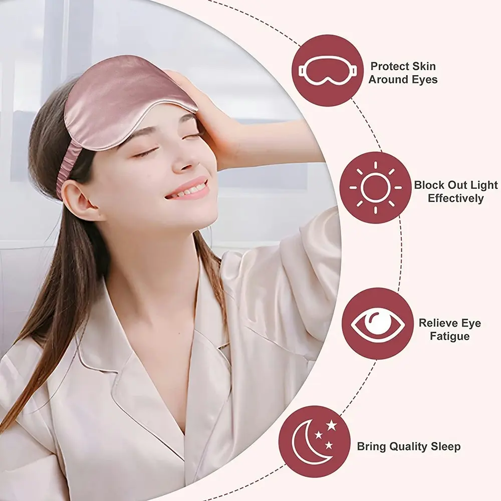 100% Natural Mulberry Silk Sleep Eye Mask