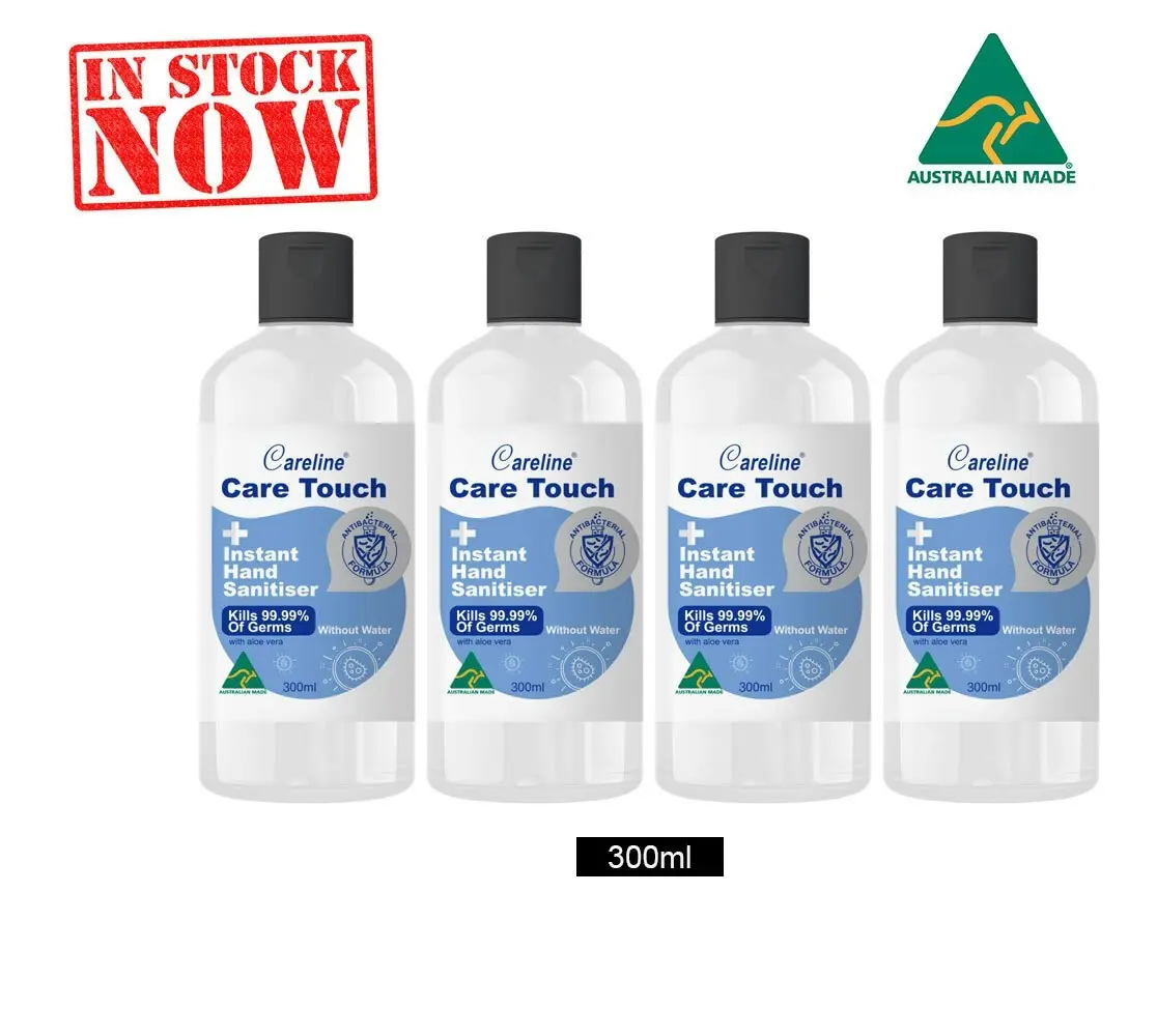 Careline Hand Sanitizer with Aloe Vera 300ml Bundles 75% Alcohol Australian Made