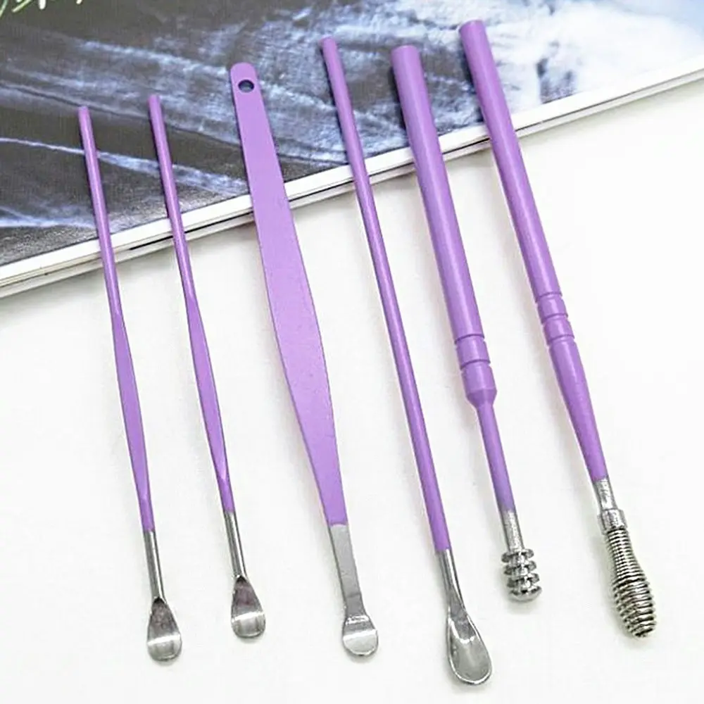 4 Set Ear Wax Pickers Earpick Wax Remover Ear Clean Tool Set