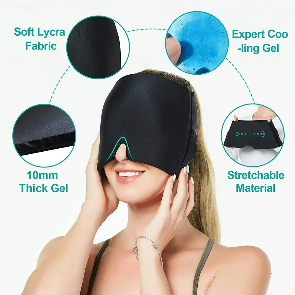 Gel Ice Head Cover Cold Compress Head Cover Ice Eye Mask Cold Compress Hat