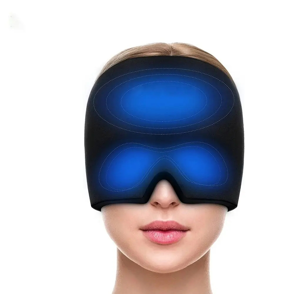 Head Gel Ice Cap Ice Pack Eye Mask Migraine Relief Cap for Cold Compress