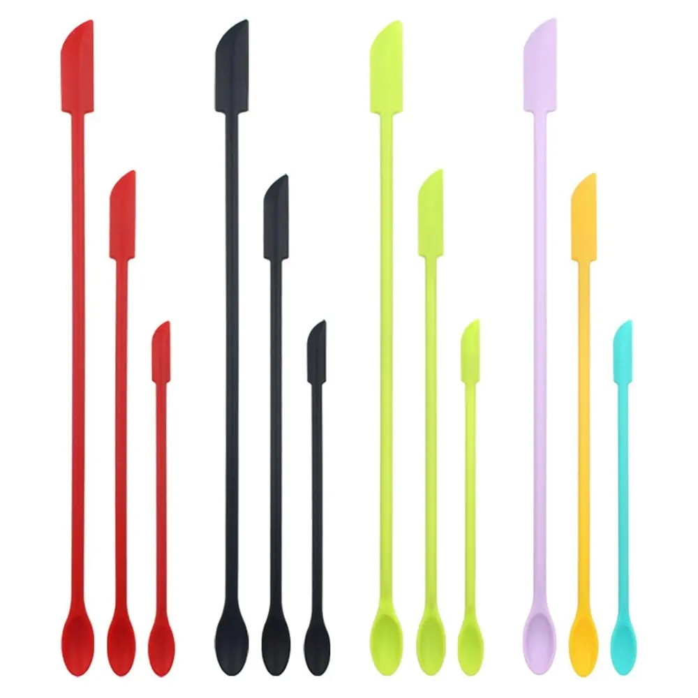 Mini Silicone Spatula Makeup Spatula Small Silicone Spatula-Thin Spatula Set