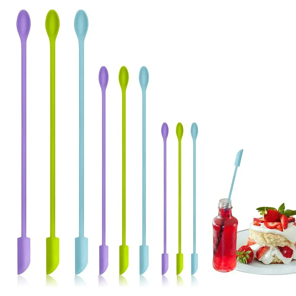 Mini Silicone Spatula Makeup Spatula Small Silicone Spatula-Thin Spatula Set