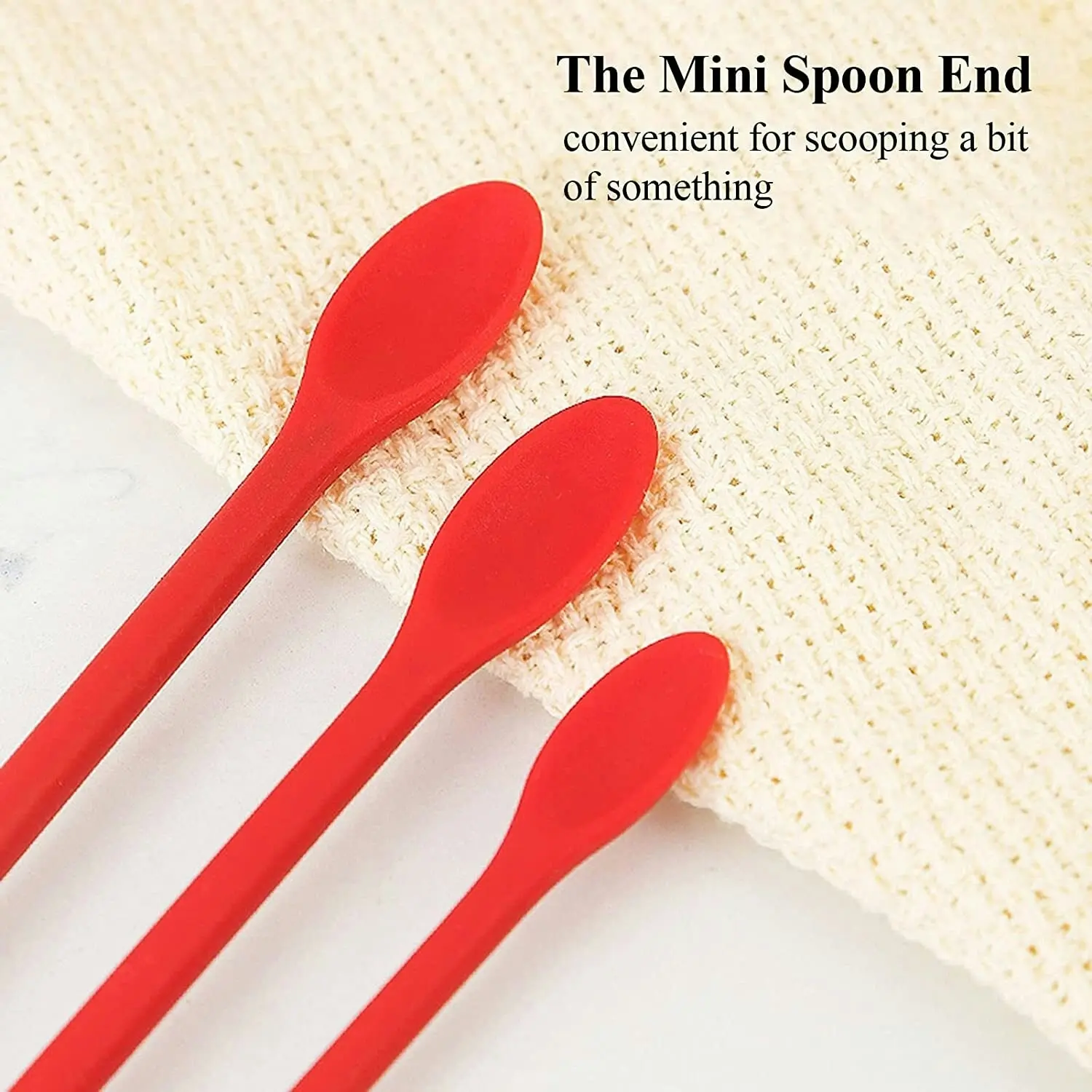 Mini Silicone Spatula Makeup Spatula Small Silicone Spatula-Thin Spatula Set