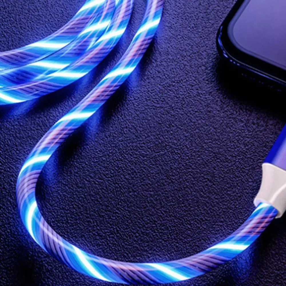 LED Charging Cable Visible Flowing charge cable