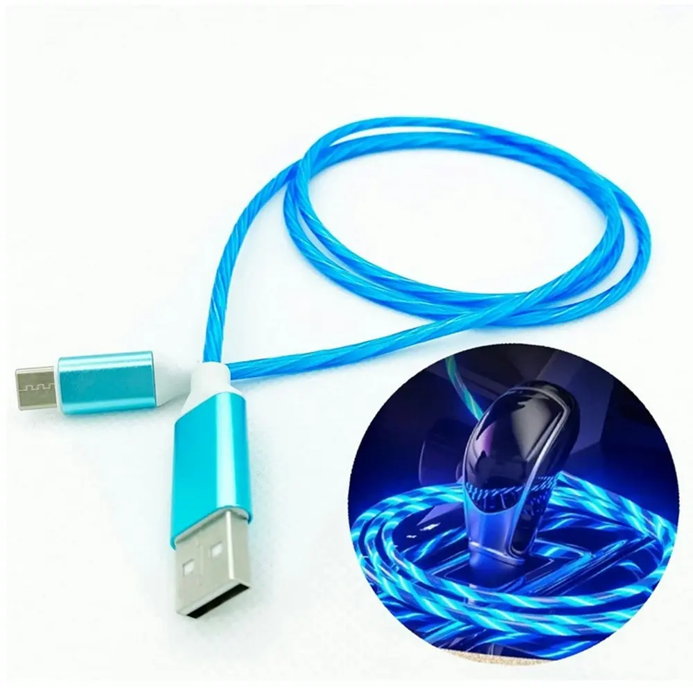 LED Charging Cable Visible Flowing charge cable