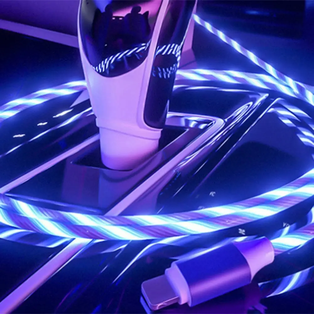 LED Charging Cable Visible Flowing charge cable