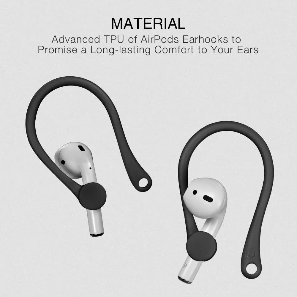 Two Pairs of Mini Anti-Fall Bluetooth Headset Ear Hooks for Air-Pods 1/2/3