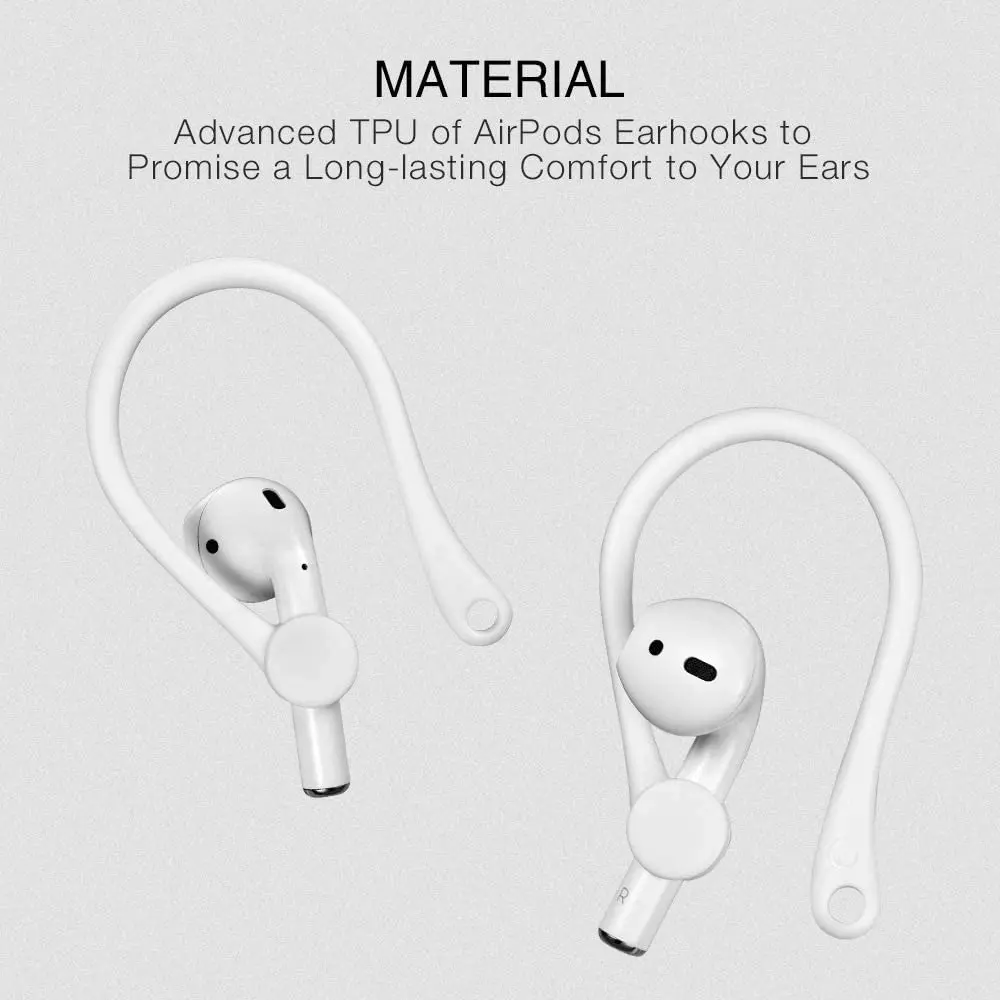 Two Pairs of Mini Anti-Fall Bluetooth Headset Ear Hooks for Air-Pods 1/2/3