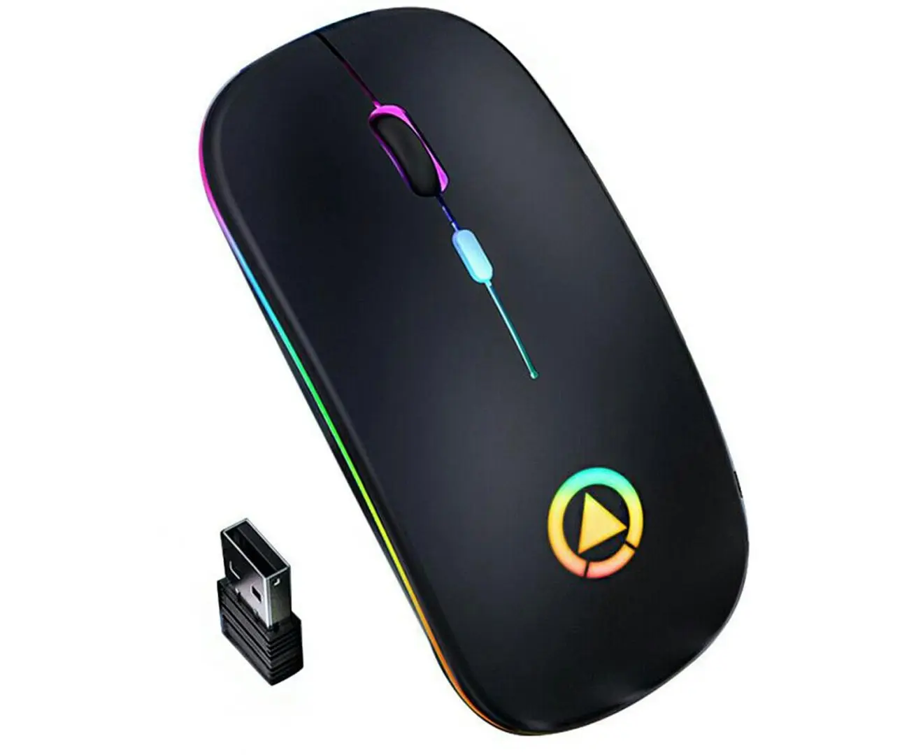 Wireless Mouse RGB Rechargeable Silent Mouse