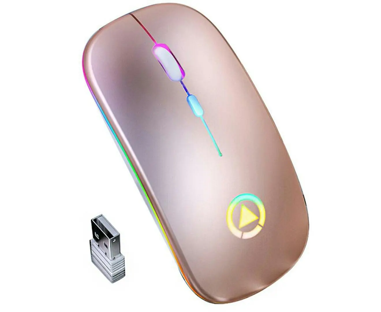 Wireless Mouse RGB Rechargeable Silent Mouse