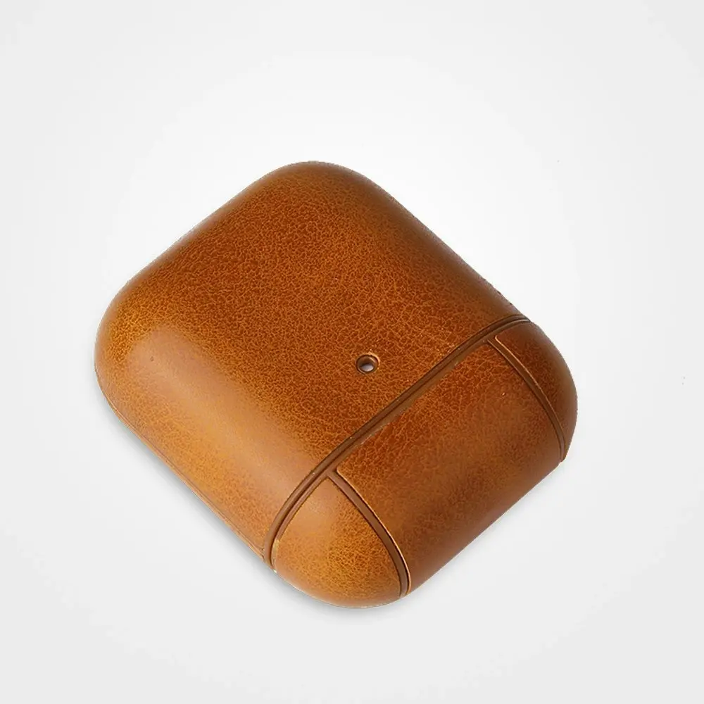 Genuine Leather Protective Cover Case for Apple AirPods