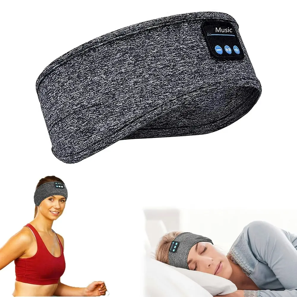 Music Sleeping Mask Headphones Wireless Bluetooth Sports Headband Bass Speakers