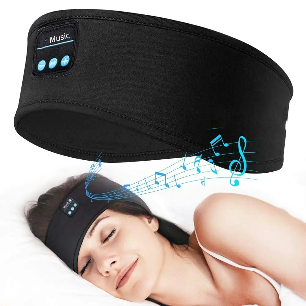 Music Sleeping Mask Headphones Wireless Bluetooth Sports Headband Bass Speakers