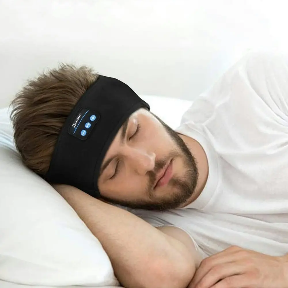 Music Sleeping Mask Headphones Wireless Bluetooth Sports Headband Bass Speakers