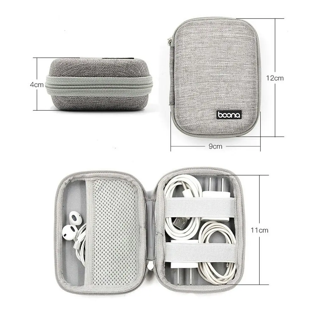 Bluetooth Headset Storage Bag Phone Data Cable Charger Storage Box